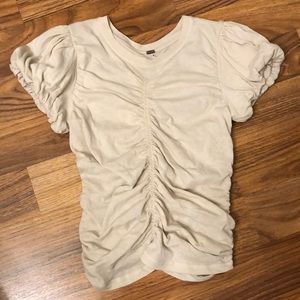 Free People Ruched Blouse